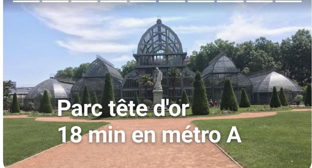 Medipole T2 Avec Un Garage Gratuit Sur Place, 16Min A Centre Ville Lyon En Metro A 빌뢰르반 외부 사진
